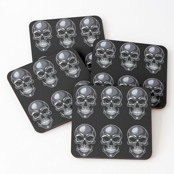 Item preview, Black on Black Skull designed and sold by SangeDesigns.