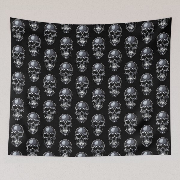 Item preview, Black on Black Skull designed and sold by SangeDesigns.
