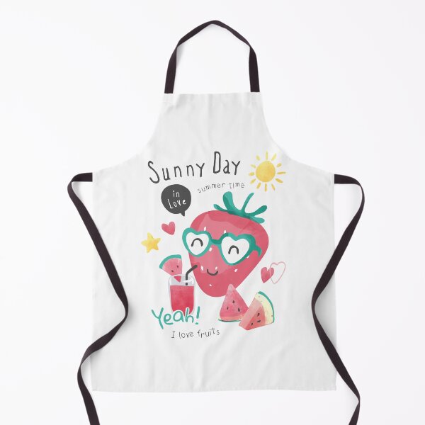 Item preview, Sunny and sweet day! Summery design with smiling strawberry and watermelons to brighten up your days designed and sold by Polarisofficial.