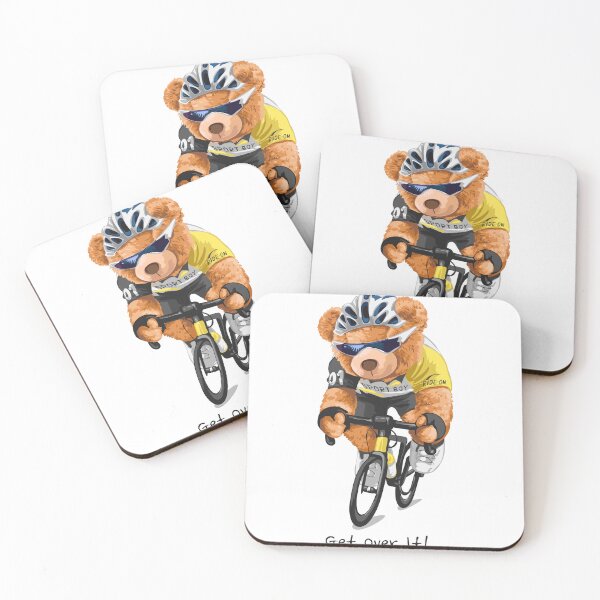 Item preview, Let's roll! Sporty cycling teddy bear design for unstoppable champions designed and sold by Polarisofficial.