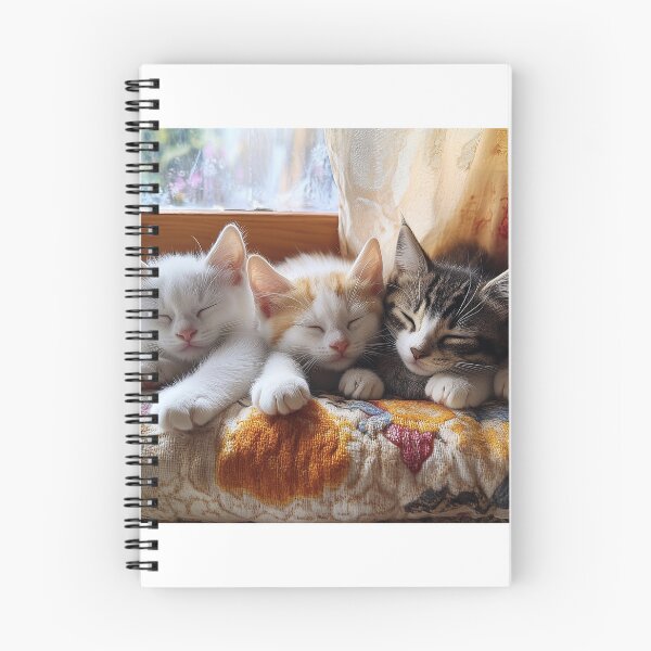 Item preview, Three Little Kittens Sleeping on Sun-warmed Windowsill  designed and sold by ACuriousshoppe.