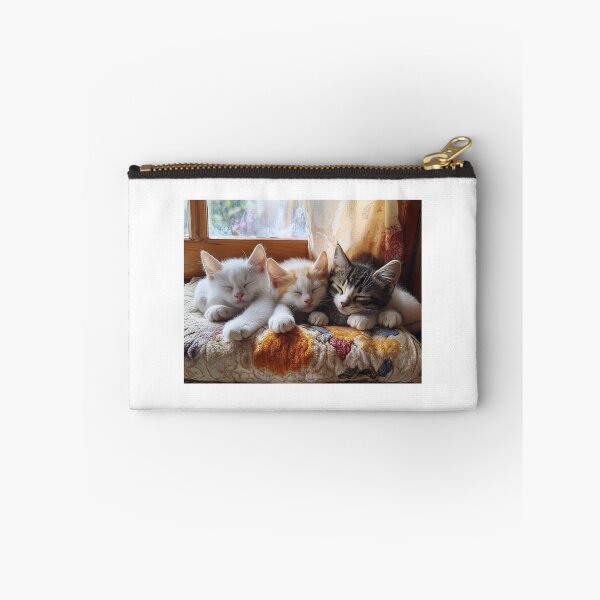 Item preview, Three Little Kittens Sleeping on Sun-warmed Windowsill  designed and sold by ACuriousshoppe.