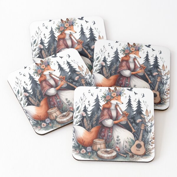Item preview, Folk Music Fox designed and sold by erkinmaddison.
