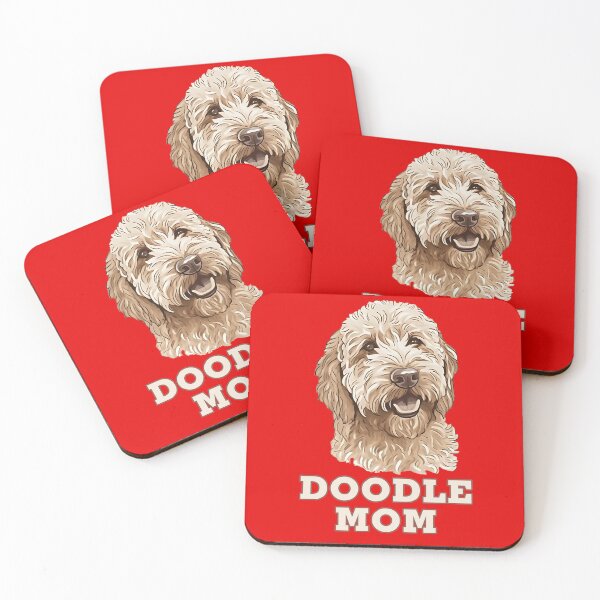 Item preview, Sweet Tan Labradoodle Smiling – Doodle Mom designed and sold by PoodleDoodles4U.