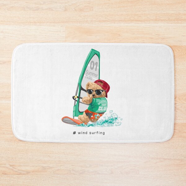 Item preview, Sail Away! Windsurfing Teddy Bear Summer Design for Free Spirits designed and sold by Polarisofficial.