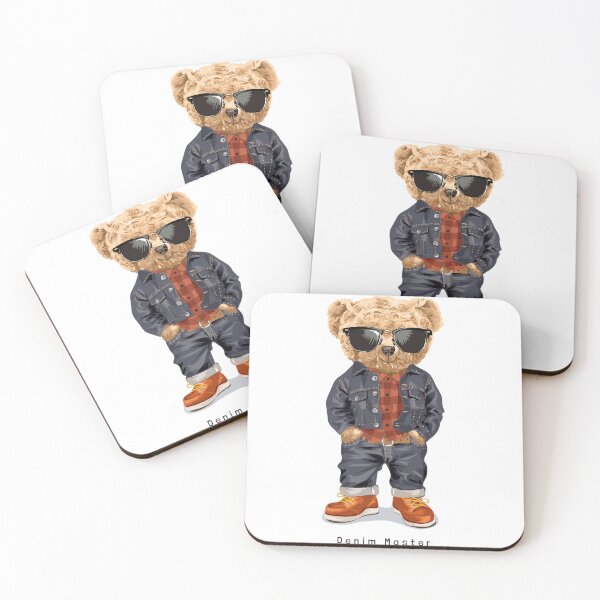 Item preview, Denim Master: Casual and modern teddy bear design with urban style designed and sold by Polarisofficial.