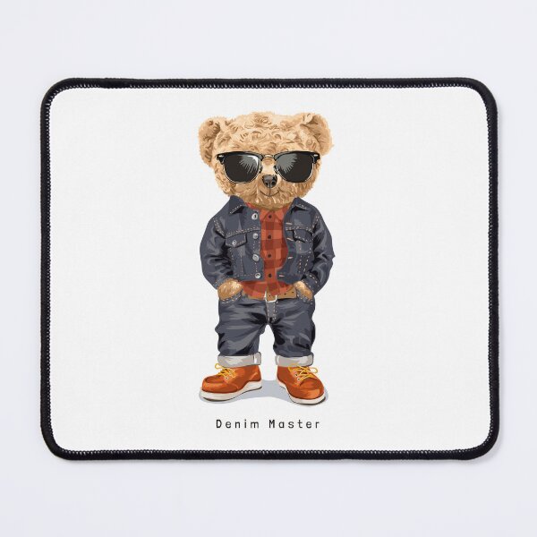 Item preview, Denim Master: Casual and modern teddy bear design with urban style designed and sold by Polarisofficial.
