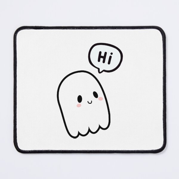 Item preview, Cute Ghost Saying Hi, In Speech Bubble, Hello designed and sold by AASparksDesigns.