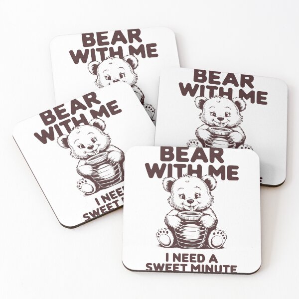 Item preview, Cute Bear With Honey – Funny Pun designed and sold by Taans-Creation.