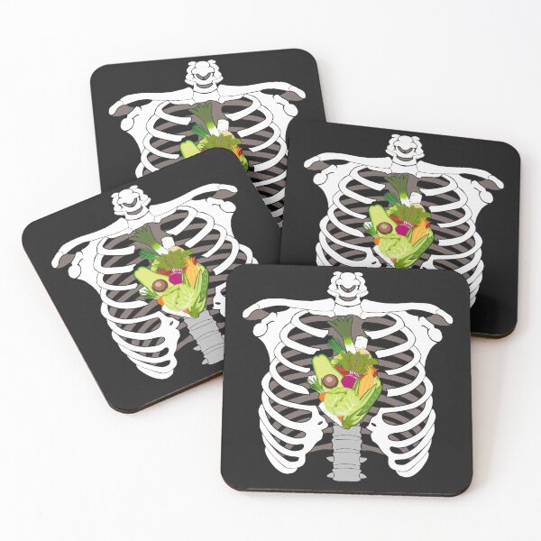 Item preview, Chest X-ray Vegan Heart Funny Design designed and sold by Jaudaux Designs.