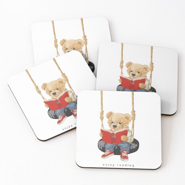 Item preview, Enjoy reading! Cute reading teddy bear design for relaxing moments designed and sold by Polarisofficial.