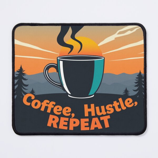 Item preview, Coffee, Hustle, REPEAT designed and sold by ColoCryptonaut.