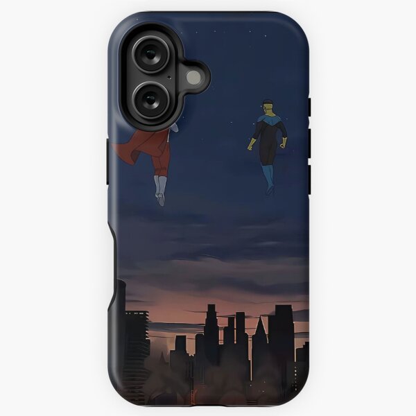 Item preview, Invincible and Omni-Man looking over city  designed and sold by jhuizar.
