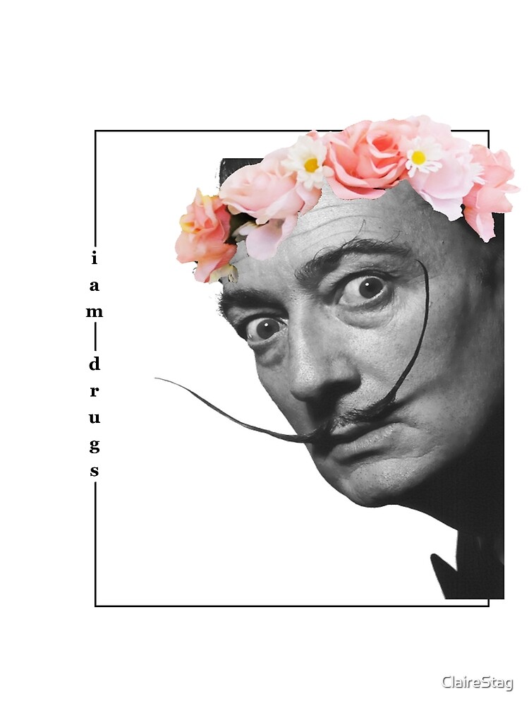 Carte De Vœux Je Suis La Drogue Dali Citation Par Clairestag Redbubble