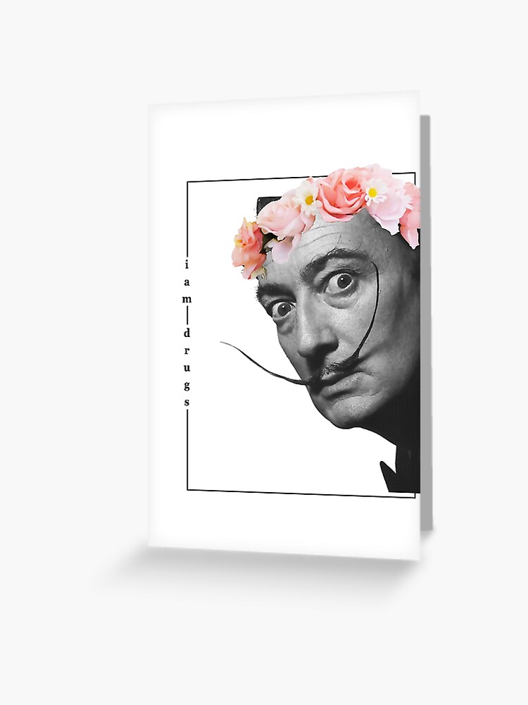 Carte De Vœux Je Suis La Drogue Dali Citation Par Clairestag Redbubble
