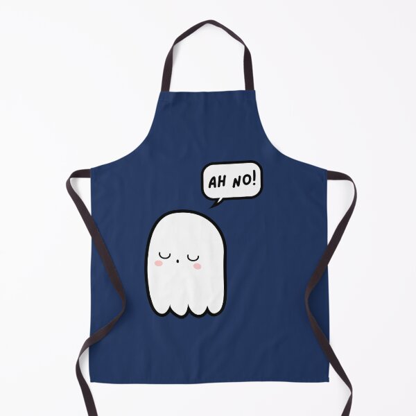 Item preview, Cute Ghost Saying AH NO! In Speech Bubble designed and sold by AASparksDesigns.