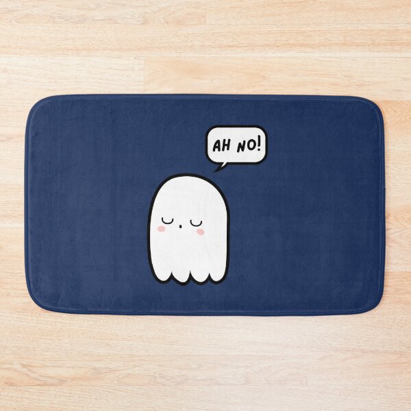 Item preview, Cute Ghost Saying AH NO! In Speech Bubble designed and sold by AASparksDesigns.