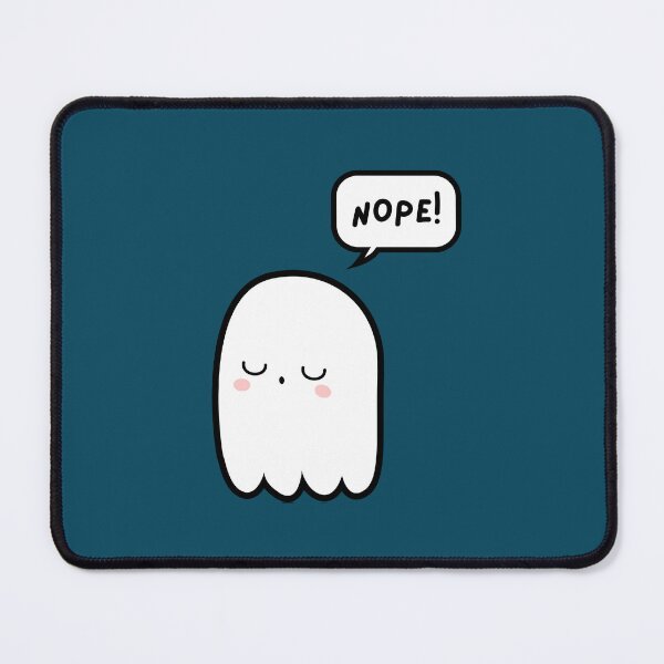 Item preview, Cute Ghost Saying NOPE! In Speech Bubble designed and sold by AASparksDesigns.