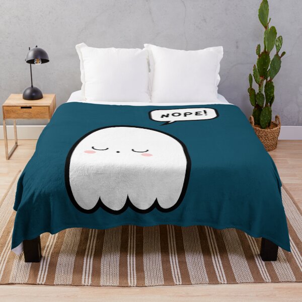 Item preview, Cute Ghost Saying NOPE! In Speech Bubble designed and sold by AASparksDesigns.