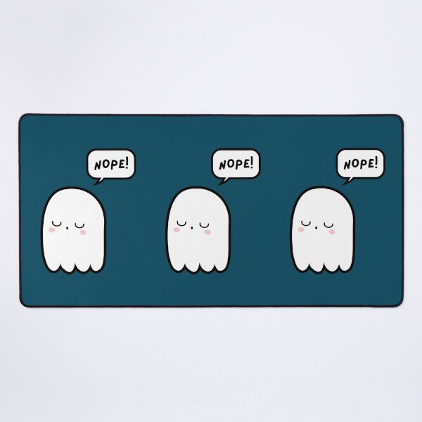 Item preview, Cute Ghost Saying NOPE! In Speech Bubble designed and sold by AASparksDesigns.