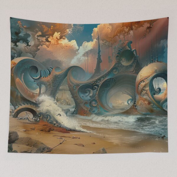 Item preview, Lost Ruins of the Surreal Tide designed and sold by NeoNebulaArt.