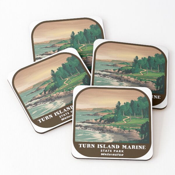 Item preview, Vintage Turn Island Marine State Park (Washington State Park) designed and sold by RabbitK.