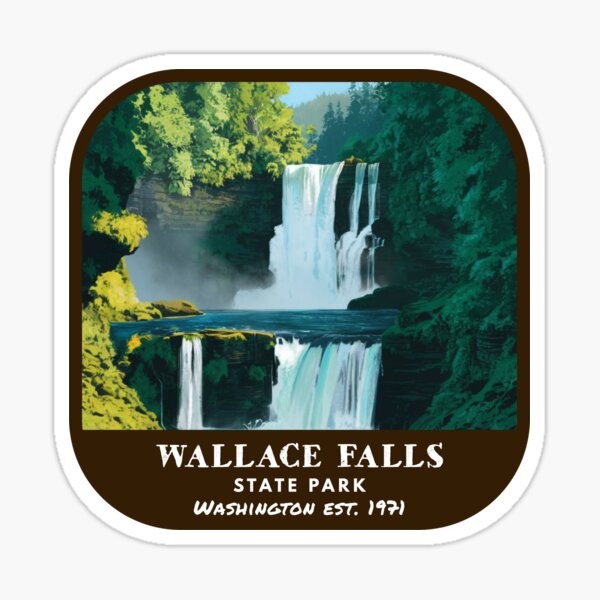 Item preview, Vintage Wallace Falls State Park (Washington State Park) designed and sold by RabbitK.