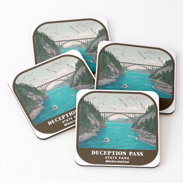 Item preview, Vintage Deception Pass State Park (Washington State Park) designed and sold by RabbitK.