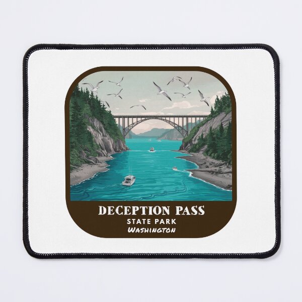 Item preview, Vintage Deception Pass State Park (Washington State Park) designed and sold by RabbitK.