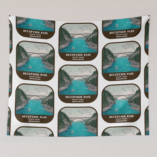 Item preview, Vintage Deception Pass State Park (Washington State Park) designed and sold by RabbitK.