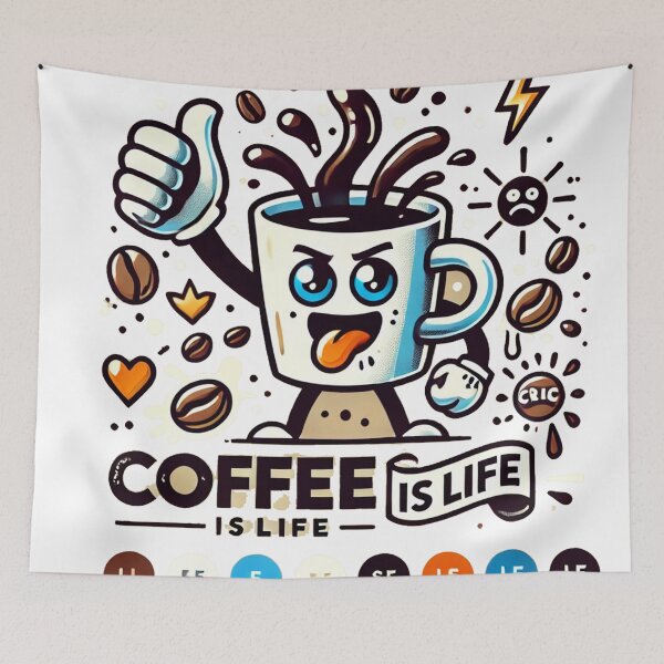 Item preview, Coffee is life designed and sold by Stickermagician.