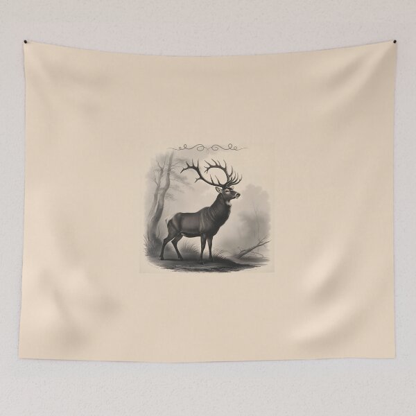 Item preview, Vintage Deer Art Design designed and sold by Regal-Elegances.
