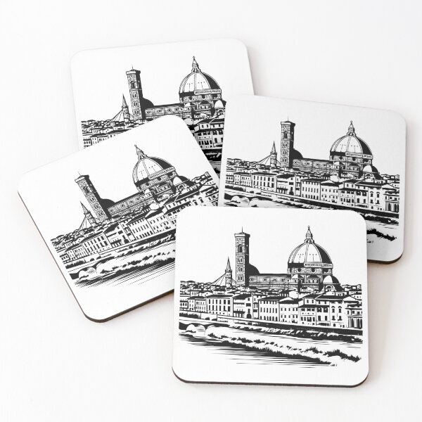 Item preview, Florence Cathedral Duomo di Firenze Riverfront Ponte designed and sold by inkoutninja.