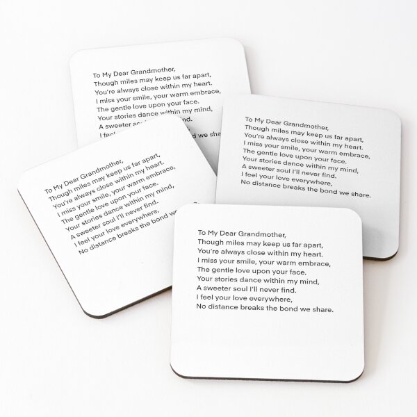 Item preview, Dear Grandmother Poem Lives Far Away designed and sold by GameMod.