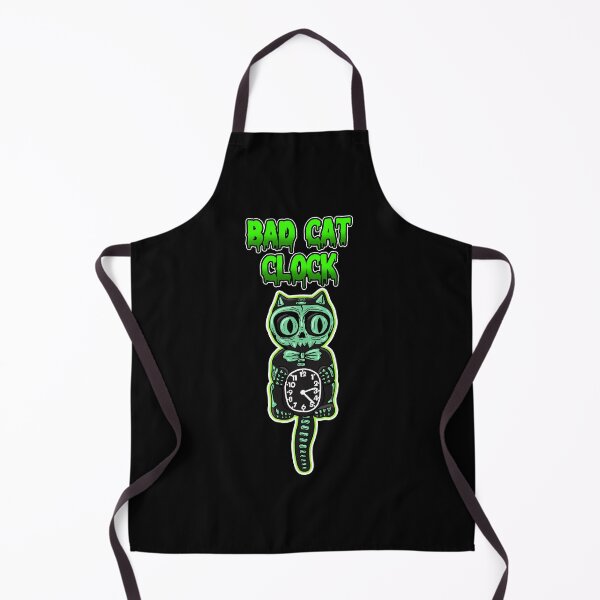Item preview, BAD cat clock designed and sold by Blck-Acid-Devil.