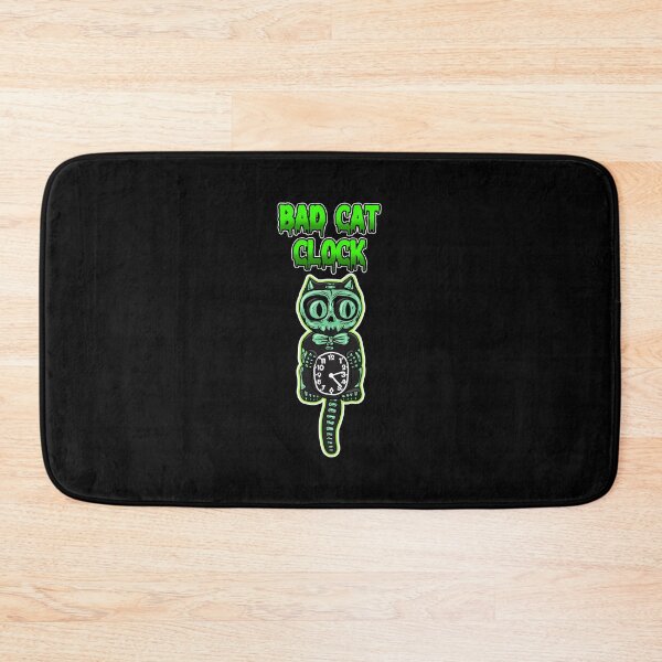 Item preview, BAD cat clock designed and sold by Blck-Acid-Devil.