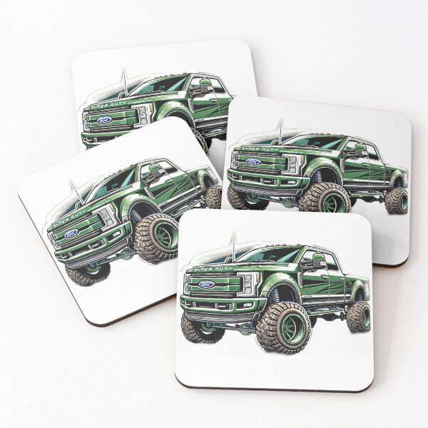Item preview, Green Lifted Ford Super Duty Off-Road Monster designed and sold by IronCladArms.