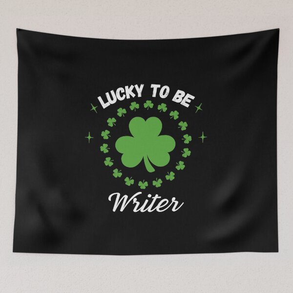 Item preview, Lucky To Be Writer designed and sold by FestivityFinds.