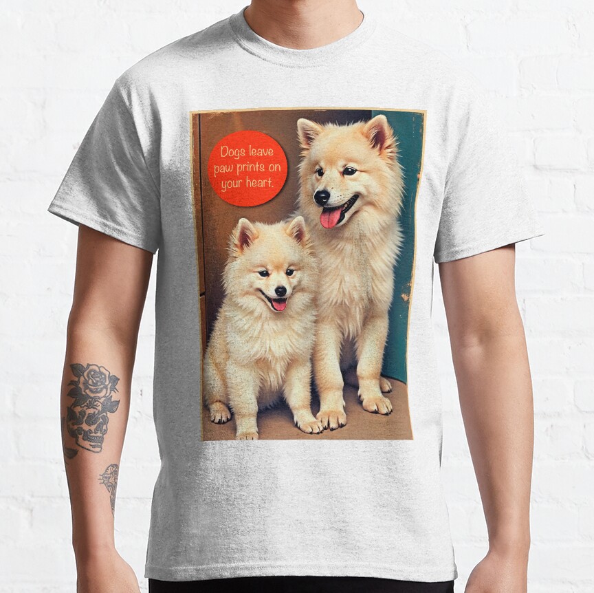 Paw Prints - Samoyed Puppies Classic T-Shirt