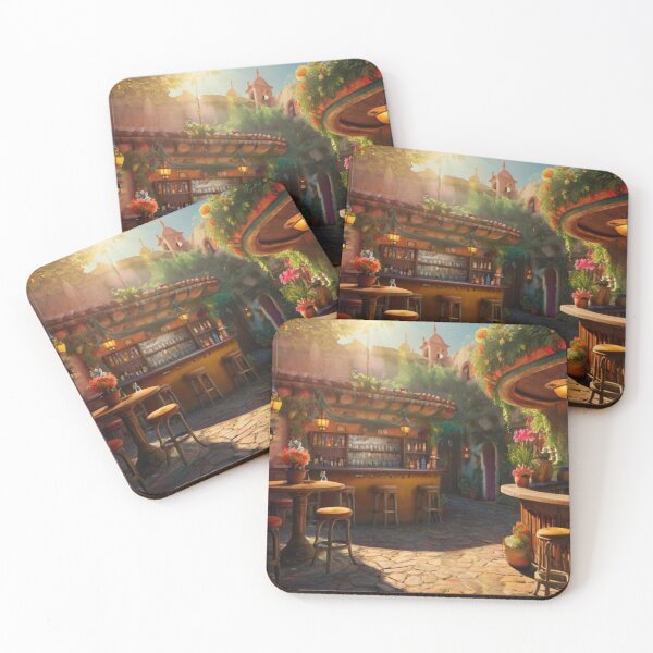 Item preview, Warm Sunlit Haven: A Cozy Mexican Bar & Garden designed and sold by BlareBlare.