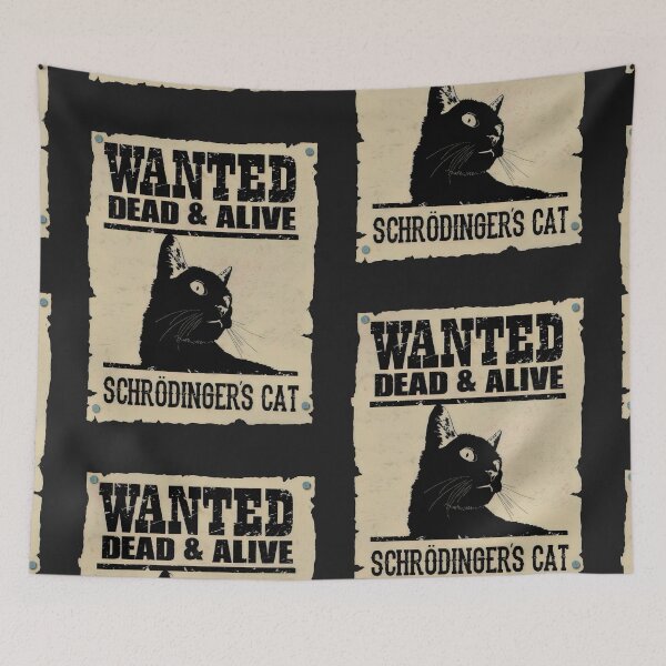 Item preview, Schrödinger Cat Wanted designed and sold by martirush.