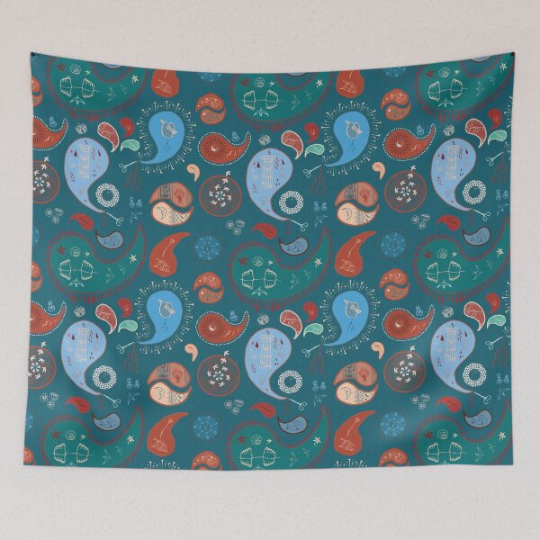 Item preview, Frida K Paisley Pattern designed and sold by Goddessart.