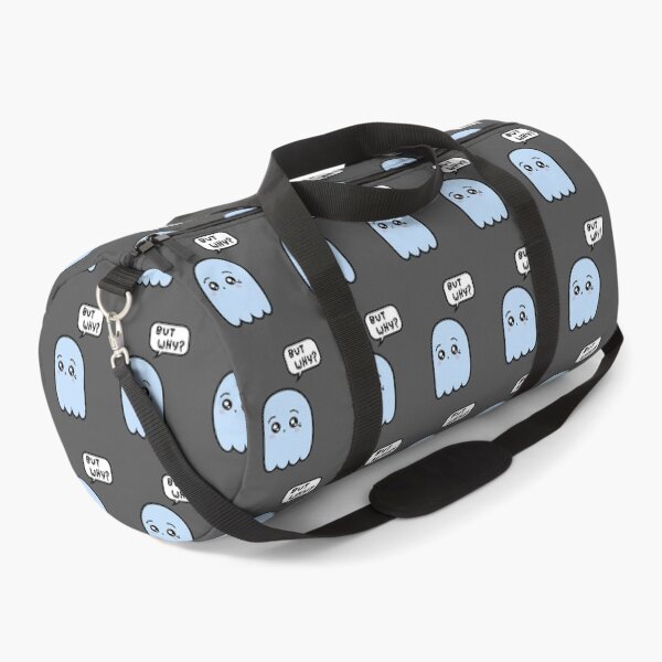 Item preview, Cute Sad Blue Ghost Saying BUT WHY? In Speech Bubble designed and sold by AASparksDesigns.