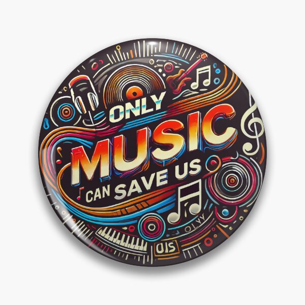 Item preview, Only music can save us, typography designed and sold by maxmaj.