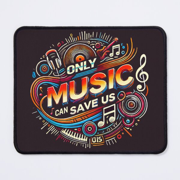Item preview, Only music can save us, typography designed and sold by maxmaj.