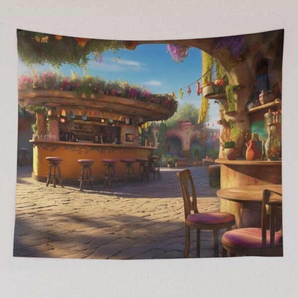 Item preview, Sun-Kissed Serenity A Cozy Mexican Bar & Garden Escape designed and sold by BlareBlare.