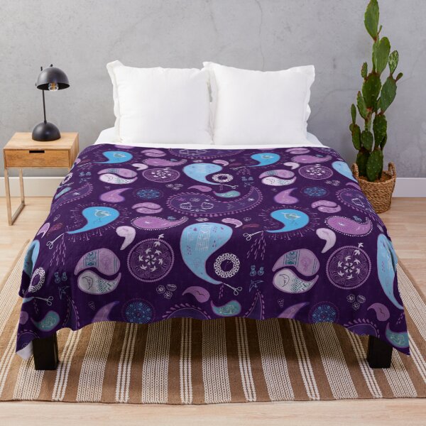 Item preview, Frida K Paisley Pattern Purple designed and sold by Goddessart.