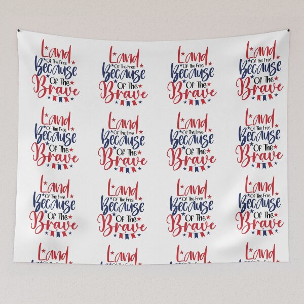 Item preview, Land of the Free Because of the Brave 4th july Memorial Day designed and sold by DesignHouse8.