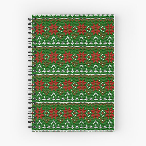 Item preview, Knitted Christmas pattern red green designed and sold by fuzzyfox.
