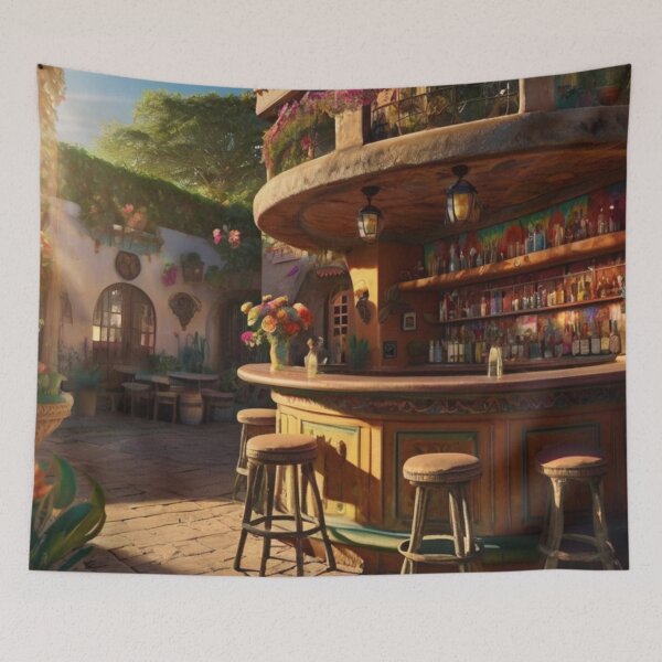 Item preview, Earth-Toned Elegance: A Cozy Mexican Bar Retreat designed and sold by BlareBlare.